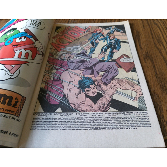 X-Factor #21 (October 1987 Marvel Comics) - Picture 3 of 3